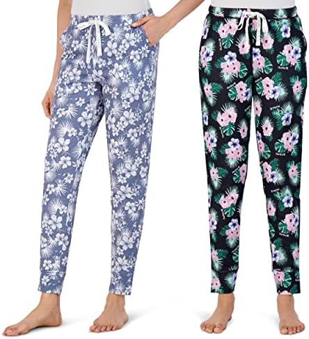 הארלי נשים 2 חבילות מכנסי פיג'מה, רצות שינה סופר רכות חמודות