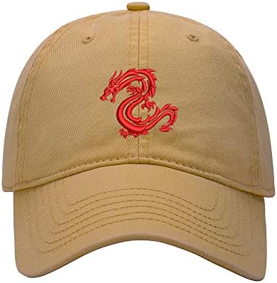 בייסבול כובע גברים נחש דרקון רקום שטף כותנה אבא כובע בייסבול כובעים