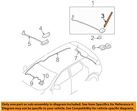 Nissan OEM מקורי 28215-JM00B מוט-אנטנה