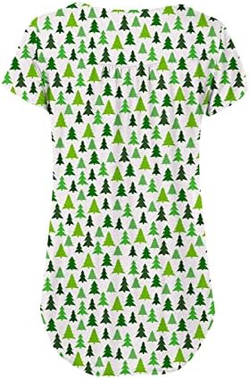 טיקוי נשים מקרית טוניקת חולצות עבור חותלות להסתיר בטן חולצות חג המולד ארוך שרוול הנלי חולצות