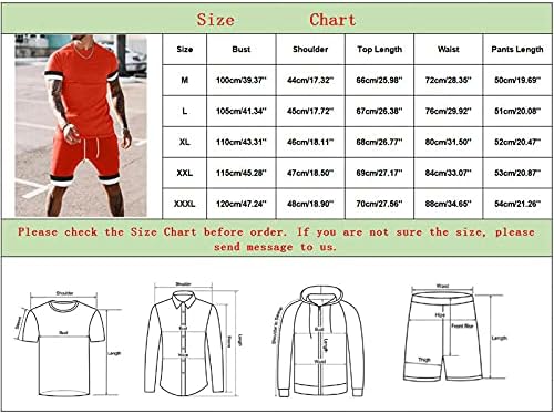 תלבושות אימונית לגברים של Xiloccer 2021 קיץ 2 חלקים חולצת שרוול קצרה לבגדי שרוול קצרים ומכנסי ספורט