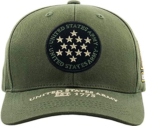 ארהב צבא רשמי מורשה פרימיום איכות רק בציר במצוקה כובע ותיק צבאי כוכב בייסבול כובע