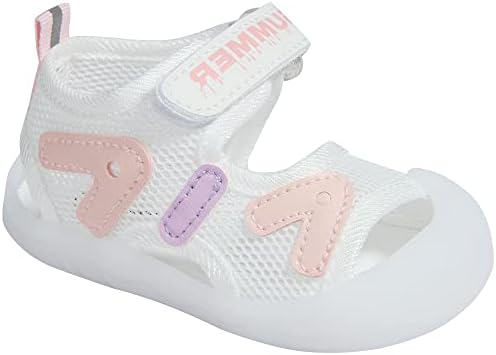 תינוק קיץ סנדלי רשת לנשימה גומי בלעדי החלקה חיצוני נעלי בנים ובנות 9-30 חודשים