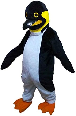 תחפושות מצוירות של פינגווין פלאש קמע עם מסכה למסיבת קוספליי למבוגרים ליל כל הקדושים