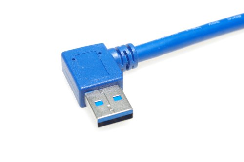 SMAKN USB 3.0 כבל הרחבה USB 3.0 זכר ל- USB 3.0 FAMLE עם תקע של 90 מעלות 30 סמ