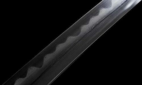 סכין GLW חימר מחוסמת מפלדה מקופלת חרב יפנית קטנה מעור מלא טאנג עור סאיה חד
