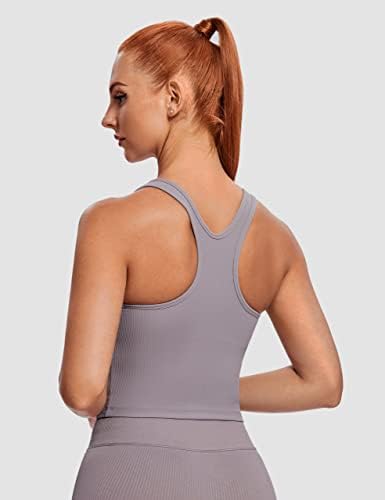 Baydi Sports Bras לנשים גופיות יבול צוואר ריבוע