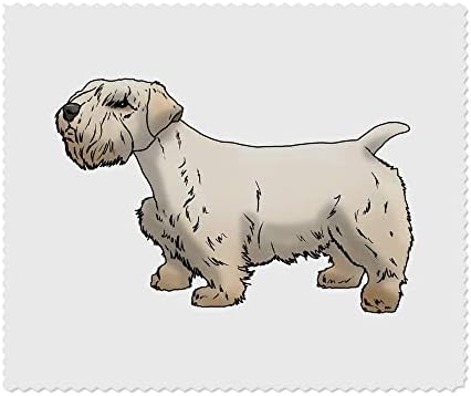 עדשת אזידה 2 x 'Sealyham Terrier' עדשה מיקרו -סיבית/כוסות מטליות ניקוי