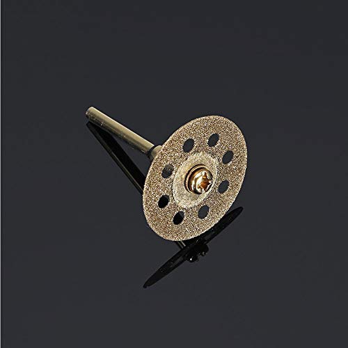 גלגל חיתוך יהלום יהלום של Yeezugo, 10 יחידות 1/8 ציפוי טיטניום דיסקים חיתוך יהלום נחתק להבי גלגל