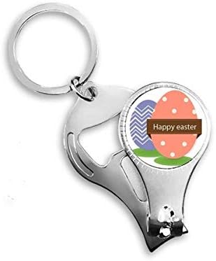 פסטיבל דת פסחא שמח ציפורניים בצבע ביצה ניפר טבעת מפתח בקבוקי שרשרת פותחן