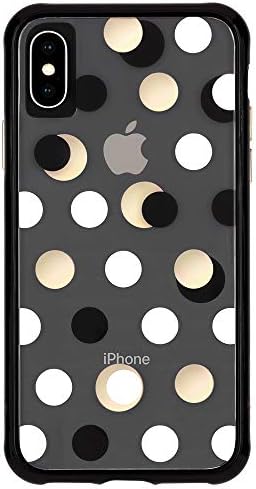 Case -Mate - מארז ה- iPhone XS - טפטים - iPhone 5.8 - נקודה מתכתית שחורה