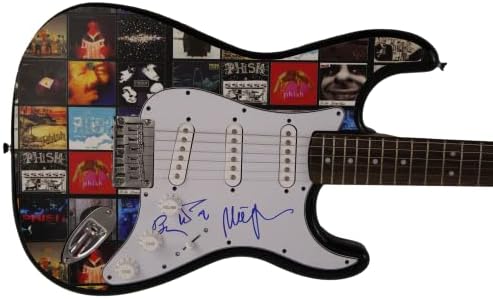 טריי אנסטסיו, מייק גורדון, פייג 'מקונל להקת חתימה חתימה בגודל מלא בהתאמה אישית של פנדר סטרטוקסטר גיטרה חשמלית
