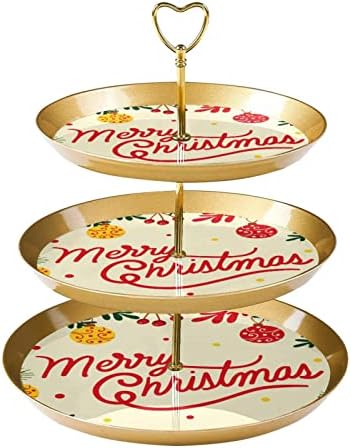 3 עוגת קינוח קינוח עמדת עוגת זהב עמדת מאפה למסיבת תה, חתונה ויום הולדת, חג מולד עם עלים