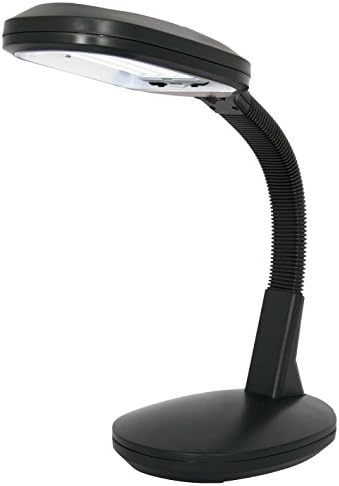 בלטורו אור שמש מנורת שולחן אור יום 27 ואט כוח שימוש. צוואר אווז נוח בסגנון שחור-סל5820