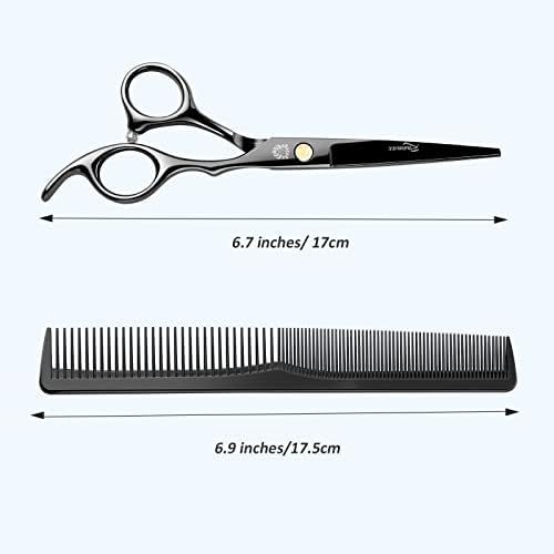 מספריים חיתוך שיער ישר עם כלים חדים וטיפולים נוספים לגברים, נשים, ספר פרו או מספרה