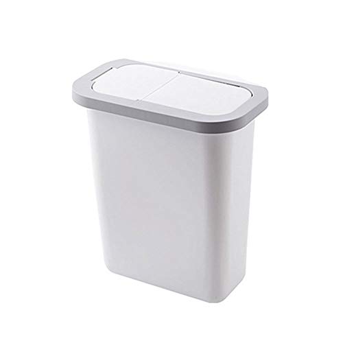 Allmro זבל קטן יכול לפח אשפה ， דלת ארון מטבח תלייה פח אשפה עם מכסה קיר רכוב על אשפה אשפה פס אחסון