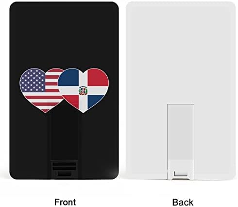 דגל אמריקה דומיניקני זיכרון USB מקל פלאש מכונן כרטיס אשראי בכרטיס כרטיסי בנק של כרטיס הבנק