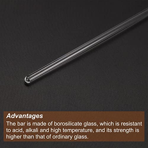 Meccanixity 3.3 מקל זכוכית בורוסיליקט 5.91 אורך 4 ממ כלים מוטות מוטות דיא