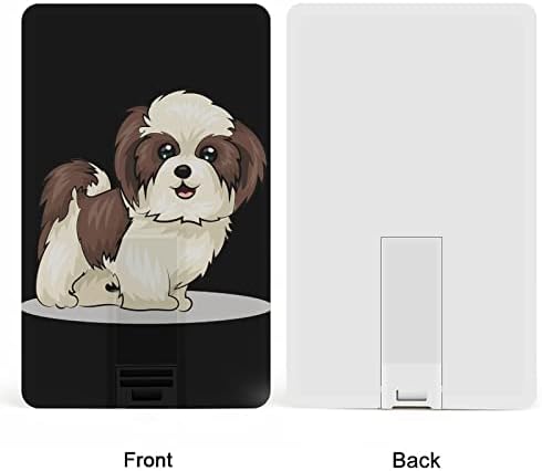 Shih Tzu כלב כרטיס אשראי USB פלאש מזיכרון מותאם אישית מקל אחסון מקש כונן 32 גרם