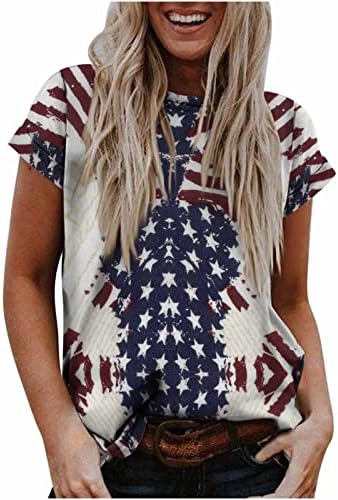 יום עצמאות נשים צמרות 2023 דגל אמריקאי כוכב הכוכבים מפוספסים חולצות טריקו