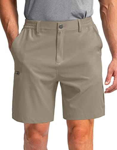 גברים של גולף מכנסיים קצרים עם 6 כיסים למתוח מהיר יבש טיולים עבודת שמלת מכנסיים קצרים לגברים