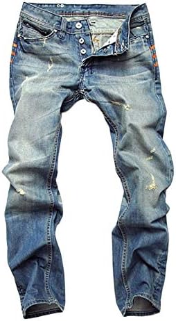 Andongnywell Hegs Heggar Figgar Long Slim Fit Jeans Jeans Comfy Stretth Skinny Ginim מכנסיים