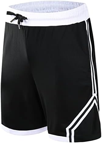 אופלוס 2/3 חבילה מכנסיים קצרים אתלטים פעילים לגברים, מכנסי כדורסל עם כיסים