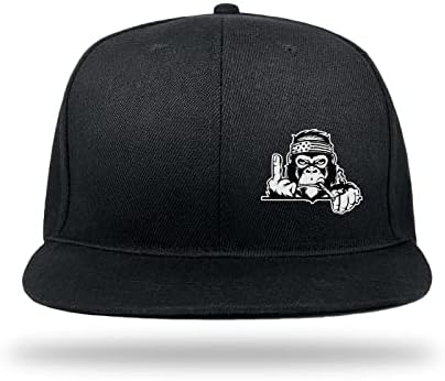 שטוח ברים כובע לגברים סנאפבק כובע היפ הופ כובע שחור קלאסי מתכוונן בייסבול אבא כובע עבור ריצה טיולים