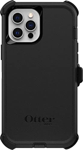 Otterbox Defender Series Series and Harster עבור iPhone 12 Pro Max אריזה לא קמעונאית - שחור
