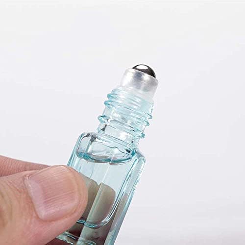 בקבוקי רולר מזכוכית מתומנת עיסוי מיני בקבוקוני בקבוק בקבוקי בנוסעים דגימת בושם קוסמטית מיכלים