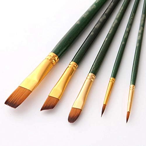 SDGH 5 יחידות/הרבה מברשת צבעי מים סט עץ מברשת ניילון מברשת עט שמן מקצועי ציור ציור ציור ציוד ציוד