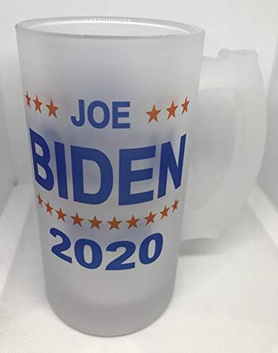 ספל בירה זכוכית חלבית שטיין מותאם אישית 16oz joe biden 2020 לנשיא בחירות בהתאמה אישית מתנה נהדרת חדשה
