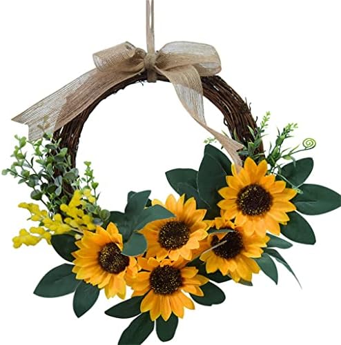 Dloett Sunflower Garland Keorlate Home Rattan Garland Kull