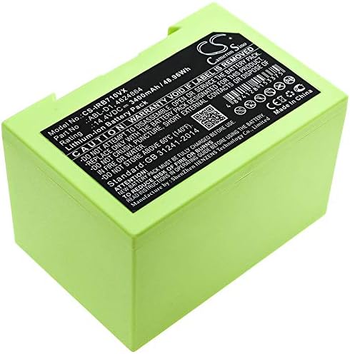 Jiajieshi 3400mAh החלפת סוללה מתאימה לאירובוט 7150, I31502F, I8550, Roomba 5150, Roomba 7550,