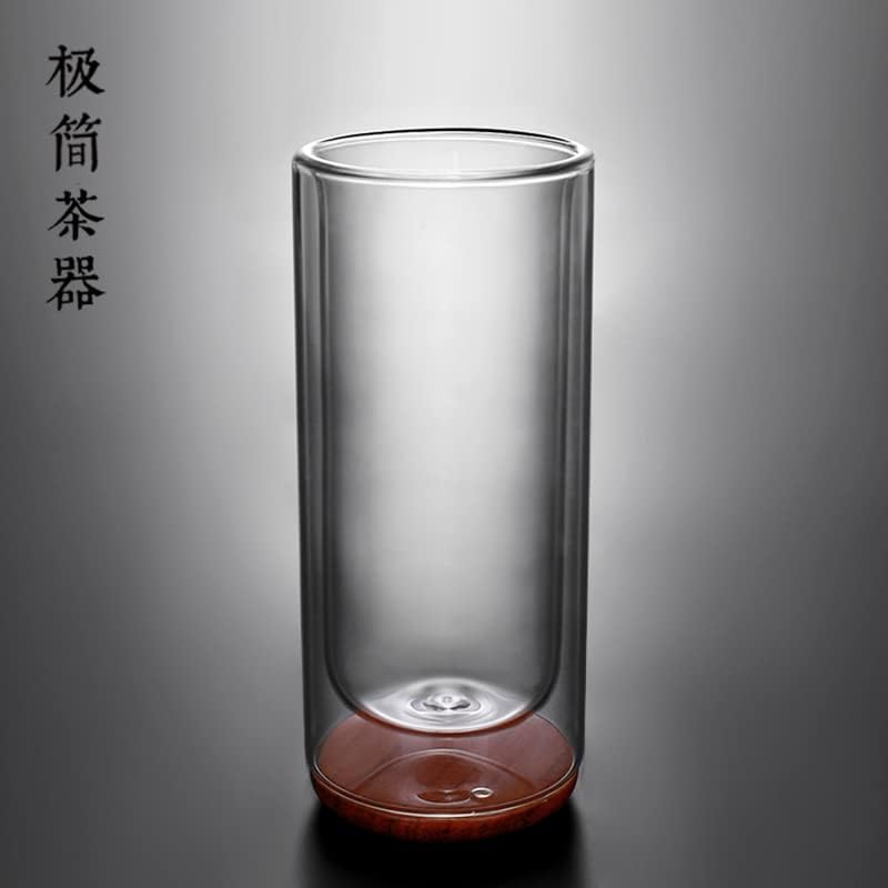 כוס כוס שכבתה כפולה בשכבה כפולה כוס מים עמידה כוס כוס תה כוס כוס כוס זכוכית כוס כוס חלב בתחתית כוס פרח