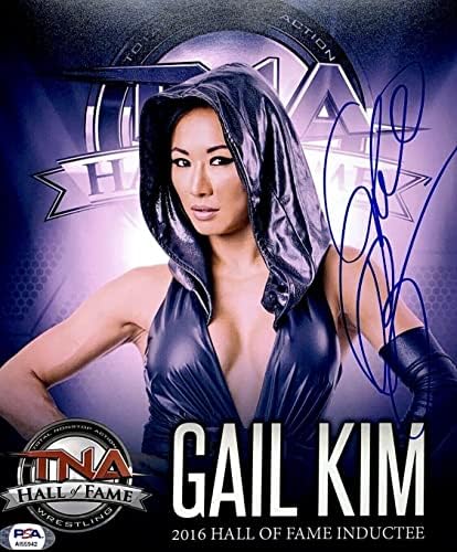 GAIL KIM WWE DIVA TNA השפעה חתמה על 8x10 Photo PSA AI55942 - תמונות היאבקות חתימה