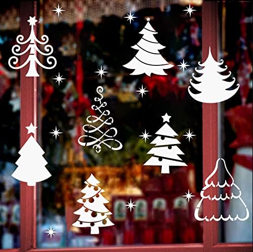 שבלונות עץ חג המולד עבור ציור, 3 קטן חג המולד סטנסיל עבור פרוסת עץ, עץ חג המולד דקור, חלון ציור, כרטיס