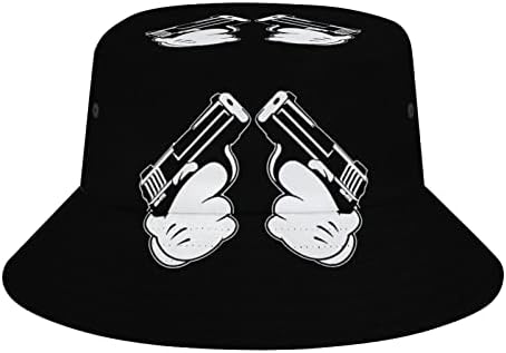 כפול רובים דלי כובעי טרנדי שמש הגנה דייג כובע לגברים נשים