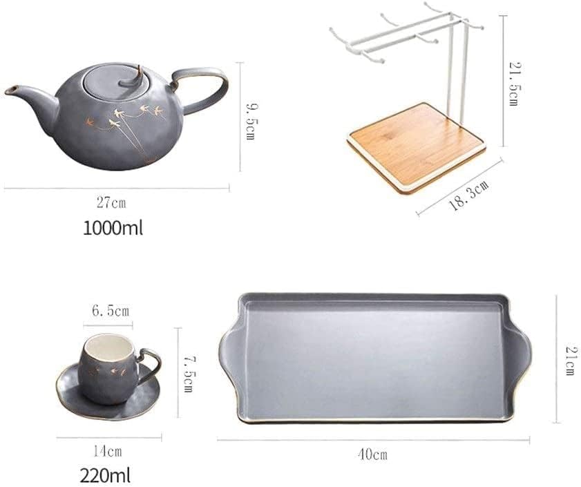 Razzum Gongfu Tea Setive Set Ceramic Coffe