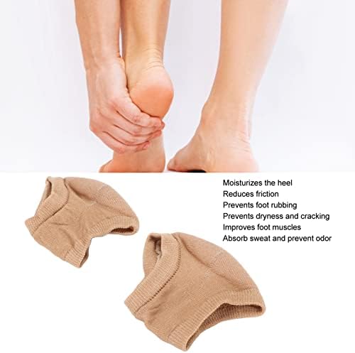 לחות העקב גרביים, ספא ג ' ל גרבי חסר אצבעות פוליאסטר למנוע רגל שפשוף עבור רגל טיפול טיפול עבור