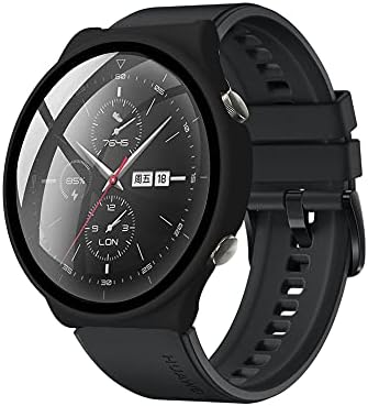 מקרה V-שמונה תואם ל- Huawei Watch GT 2 Pro PC כיסוי עם הגנה מזכוכית מחוסמת, הגנה מלאה במיוחד המתאימה לשעון Huawei