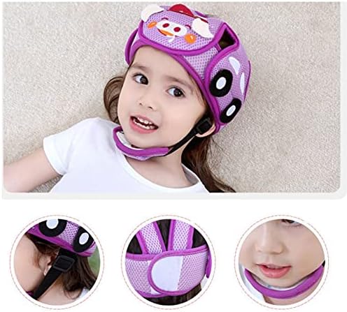 DFGHJ קסדה לתינוקות מגן ראש רתימות כובע מתכוונן, ללימוד פעוטות לזחול הגנה על הליכה בהליטות אין בליטות