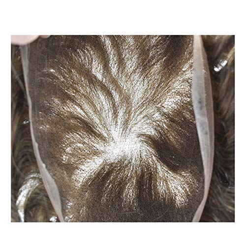 סינגה שיער מלא תחרה גברים פאה פאה כל יד קשור שקוף שוויצרי תחרה שיער החלפת מערכת שיער טבעי יחידות