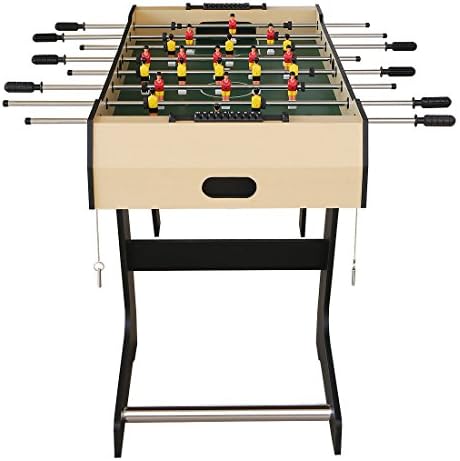 DINA1985 48 שולחן כדורגל שולחן כדורגל תחרות שולחן חדר משחק עם 2 סוקרים 8 כידון