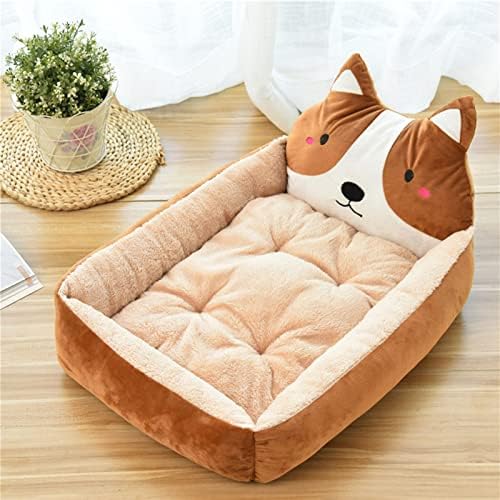 מיטת מלונה vingvo PET מקורה רגיעה רכה רכה מיטת כלבים מצוירת קטיפה)