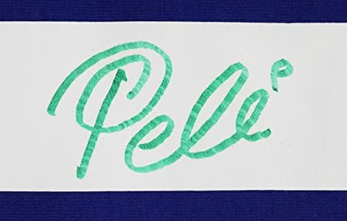 פלה חתום על חתימה בברזיל כחול 10 ג'רזי בהתאמה אישית בקט COA