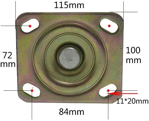 גלגלי גלגלי LXDZXY, 8in גומי - גלגלים תעשייתיים כבדים, סגנונות גלילים שונים, עגלות החלפה, חנקן/בלם