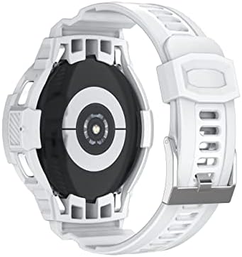 תואם ל- Samsung Galaxy Watch 4 להקה קלאסית 42 ממ, מארז Watchband של מקשה אחת, מגן להקות צבאי ספורט מחוספס עבור