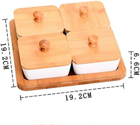 קופסת חטיפים של Sharer בסגנון אירופאי סלון חדר אוכל מחיצת קינוח קרמיקה קופסת פירות מיובשת עם מכסה קופסת