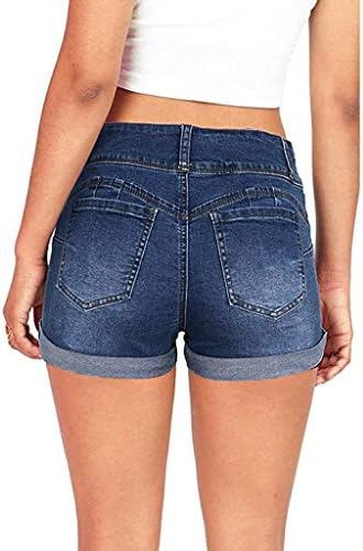 נשים ג 'וניורס נמוך מותן שטף מוצק קצר מיני ג 'ינס ג' ינס מכנסיים מכנסיים קצרים גוף שיפור ג ' ינס מכנסיים